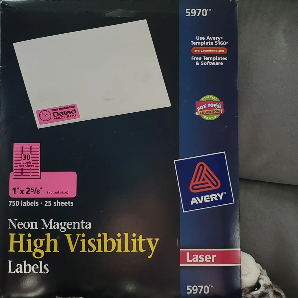 Avery high visibility labels